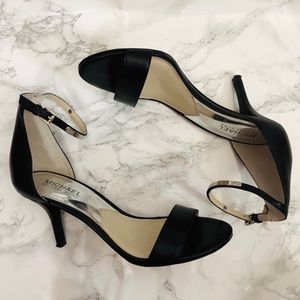 Michael Kors Black ankle strap heel